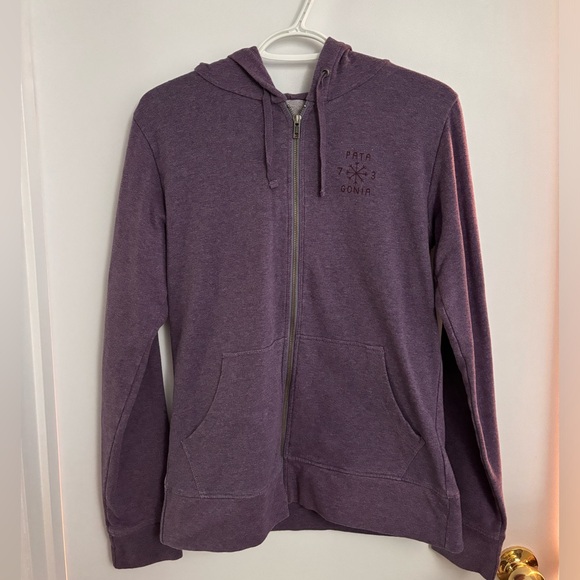 Patagonia cotton full-zip hoody, purple, size medium - Picture 4 of 5